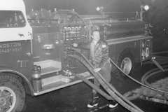 Frank operating Engine 3 at a structure fire